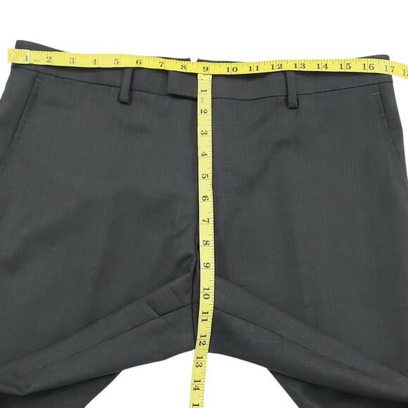 Banana Republic Pants Mens 33x33 Dark Gray Trabaldo Togna 1840 Wool Straight Leg - Picture 11 of 12